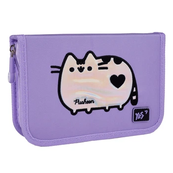 Пенал шкільний YES, 1 відділення, 2 клапани, Pusheen Shiny, (533628)