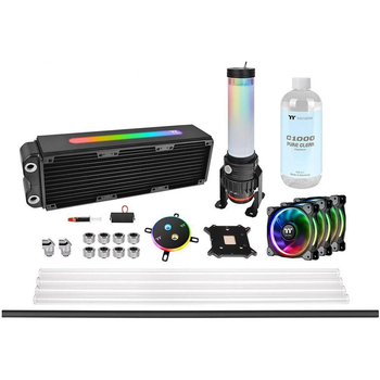 Водяное охлаждение Thermaltake Pacific M360 Plus D5 Hard Tube Water Cooling Kit (CL-W218-CU00SW-A)