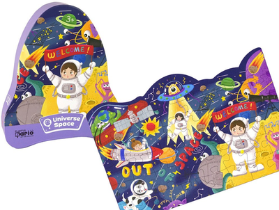 Puzzle Lean Toys Kosmos Ufo planety 48 elementów 14115 (5905679074503)