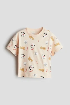 Футболка персикова Собаки H&M 68см (400011438)
