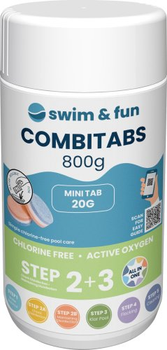 Tabletki do basenu Swim and Fun combi tabs bez chloru 40 x 20 g 1770 (5704841017702)