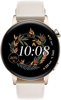 Смарт-часы Huawei Watch GT 3 42mm / NFC / GPS / Bluetooth 5.2 / Влагозащита 5 АТМ / До 7 дней работы / Прием звонков / HarmonyOS 2 / Frosty White Б/В b3