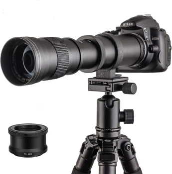 Телеобъектив JinTu / 420-800 мм / f/8.3-16 / Sony E / Черный Б/В