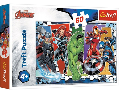 Puzzle Trefl Niezwyciężeni Avengersi 60 elementów 17357 (5900511173574)