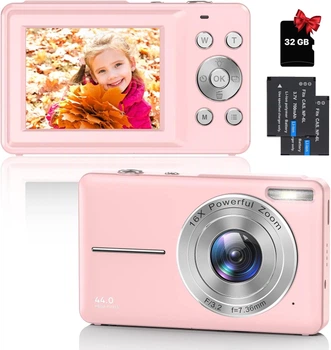 Фотоаппарат Umipyiza 44Мп / CMOS / Full HD / 16Х зум / Розовый Б/В