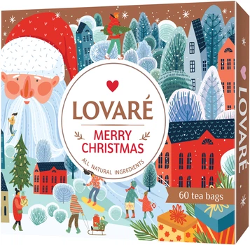 Чай Lovare Merry Christmas 12 видов по 5 шт (lv.03285)