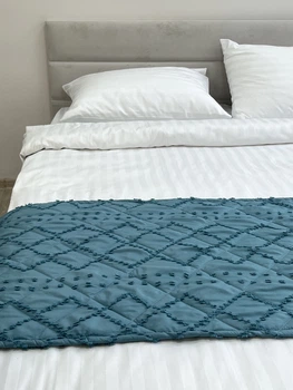 Покрывало-саше Ecotton Jacuard Green 70x230 см Стеганое Полисатин (25220_000)