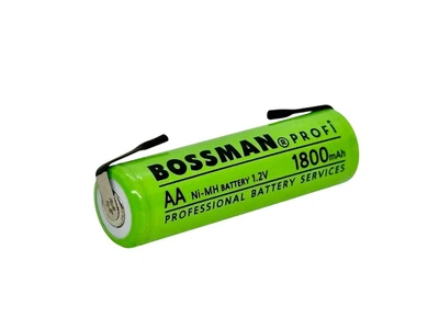 Промисловий Ni-Mh акумулятор AA (HR6) Bossman Profi 1800mAh з контактами (1.2v)