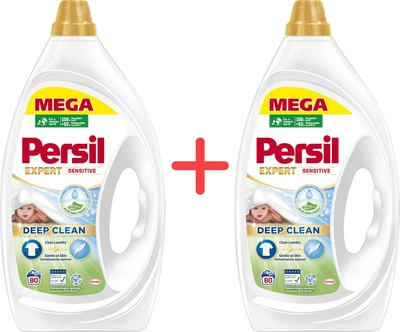 Упаковка гелю для прання Persil Expert Sensitive Deep Clean 80 циклів прання 3.6 л x 2 шт (9000101806458)