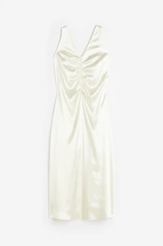 Платье H&M M кремовый 4071183665