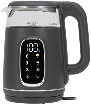 Електрочайник Adler AD 1305 1.7 л Grey (AD1305GS)