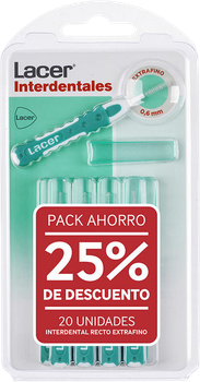 Zestaw szczoteczek międzyzębowych Lacer ultra cienkie 20 szt (ZES8430340064554)