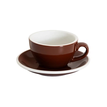 Чашка с блюдцем Loveramics EGG 200мл Brown
