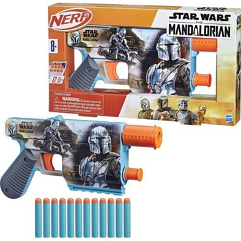 Blaster Hasbro Disney Nerf Gwiezdne Wojny Mandalorian + 12 strzałek F9834 (5010996260666)