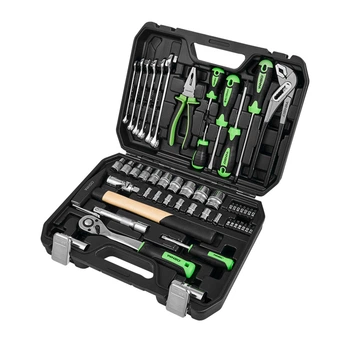 Профессиональный набор инструментов в кейсе Winso Pro 1/2", 1/4" 72Т, CR-V, 56ед. 924056