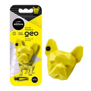 Ароматизатор Aroma Car Geo Dog жовтий Ванільне Ніжний освіжувач повітря для автомобіля інтер'єрний декор (1LO-TH_11C)
