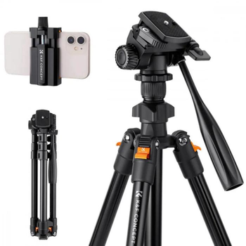 Штатив фото-відео K&F Concept K234A0 з тримачем для смартфону