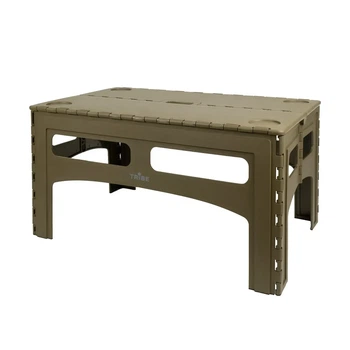 Складаний туристичний стіл Tribe Camp Table Low 70×44 см — легкий, міцний, з ручкою T-EF-0003 olive