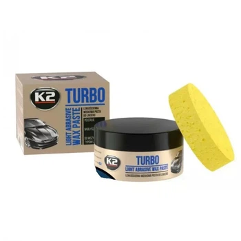 Восковая полироль для кузова с губкой K2 Turbo 250 г