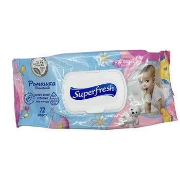 Вологі серветки Superfresh 72шт