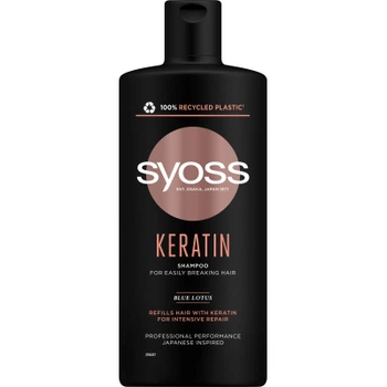 Шампунь Syoss Keratin з Блакитним Лотосом для ламкого волосся 440 мл (9000101277050)