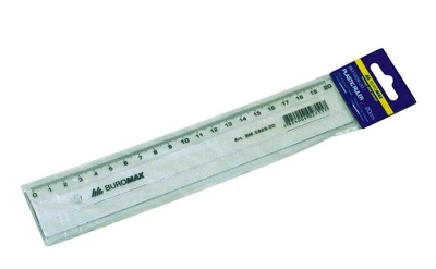 Лінійка пластикова Buromax 20 см, прозора (BM.5826-20)