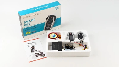 Двухсторонняя сигнализация Master Racing Smart Key D208 с дисплеем и датчиками давления для электро мотоцикла, скутера.