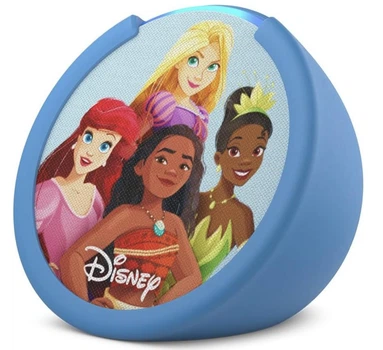 Детская смарт колонка Amazon Echo Pop Kids Disney Princess (Английский/Испанский/Французский)