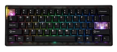 Клавіатура CIDOO QK61 V2 Black Ігрова Бездротова Механічна. 2.4G/Bluetooth/Кабель. Батарея 3000 mAh. HOT-SWAP. 60%. Pearl White