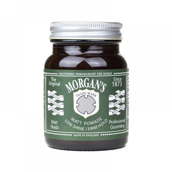 Матовая помада Morgans Matt Pomade Low Shine/Firm Hold 100 г — для мужской укладки волос и барбершопа