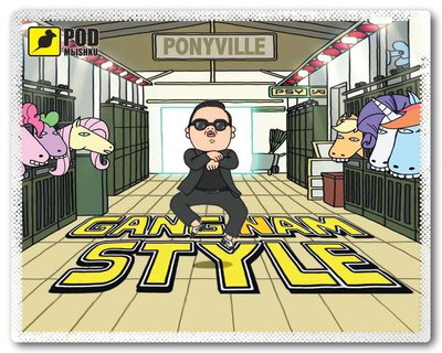 Ігрова поверхня для миші Podmyshku Gangnam Style 195х245 мм