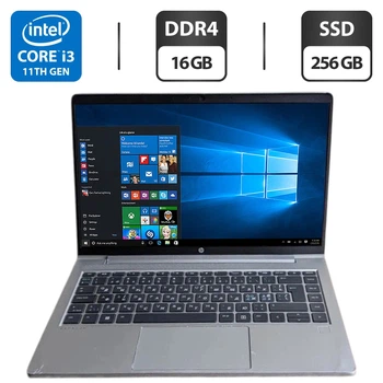 Ультрабук Б-класс HP ProBook 440 G8 / 14" (1920x1080) TN / Intel Core i3-1115G4 (2 (4) ядра по 3.0 - 4.1 GHz) / 16 GB DDR4 / 256 GB SSD / Intel UHD Graphics / WebCam б/у