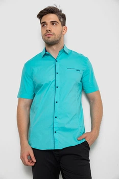 Рубашка AGER 5XL Бирюзовый 214R7119