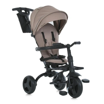 Велосипед трехколесный TURBO TRIKE MT 1055 Beige, поворот сиденья, тормоза, складной руль, сумка