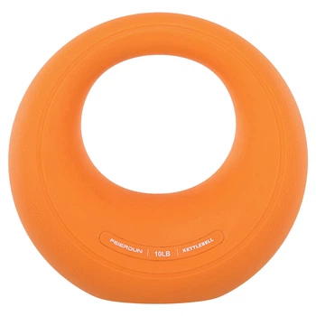Гиря цельная с TPR покрытием Star Moon SP-Sport SC-80145-10LB вес 4,5 кг. Оранжевый.