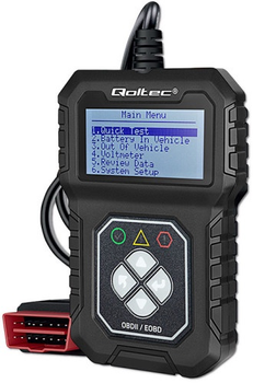 Skaner samochodowy Qoltec Digital OBD2 EOBD diagnostic Tester Interface ProLine 8V-25V Dual System (5901878506845)