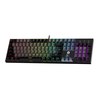 Клавіатура Ігрова Fantech ATOM MK886V2 Blue Switch Колір Сiрий/Чорний