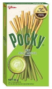 Бісквітні палички покі Glico зі смаком молочної матчі 35 г