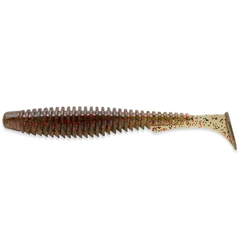 10022121 U-Shad 2.5" (9pcs.), #045 - Green Pumpkin/Red & Black