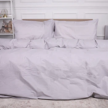 Комплект постельного белья Mirson Ranforce Elite 16-5703 Light Gray 143х210 см (2200004667348)