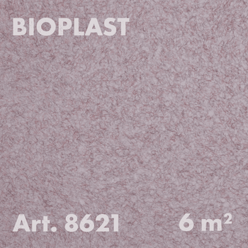 Жидкие обои Bioplast Арт. 8621, 1кг, 6 м², целлюлозное волокно, розовый (нежный розовый)