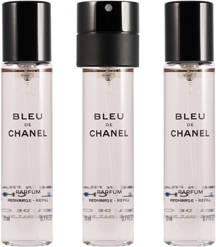 Набір змінних блоків для чоловіків Chanel Bleu De Chanel Парфуми 3 x 20 мл (3145891071252)