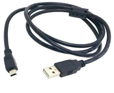 Кабель USB 2.0 - miniUSB USB AM/mini USB 5 pin 1.5 м с ферритом Черный