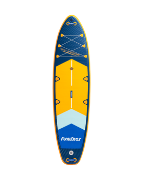 SUP-дошка надувна Funwater Blue 11'6" (350х90х15 см) Двошарова універсальна з веслом та аксесуарами