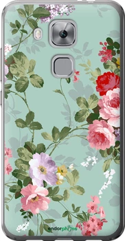 Чехол на Huawei Nova Plus Цветочные обои 2 "862u-961-70447"