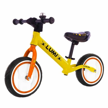 Беговел BALANCE TILLY Lumi T-212521 Yellow 12", светящиеся EVA-колеса, алюминиевая рама, от 2 до 5 лет