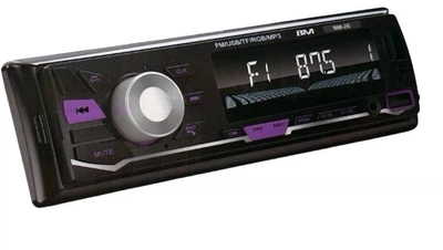 Автомагнитола Bluetooth BM-25 ISO 1DIN Автозвук 4x100вт USB SD пульт ду LCD-дисплей RGB подсветка Черный
