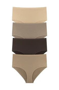 Трусики слип, 4 штуки Anabel Arto 8(4XL) Коричневый, какао, кофейный, пралине 15-45-51-153 (115677)