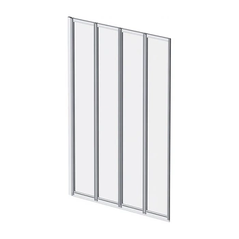 Шторка для ванни Am.Pm Like поворотно-складна 100x140 см хром матовий WU80BS-100-140CT
