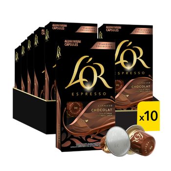 Набір кави в капсулах Nespresso L`OR Espresso Chocolat 100 шт